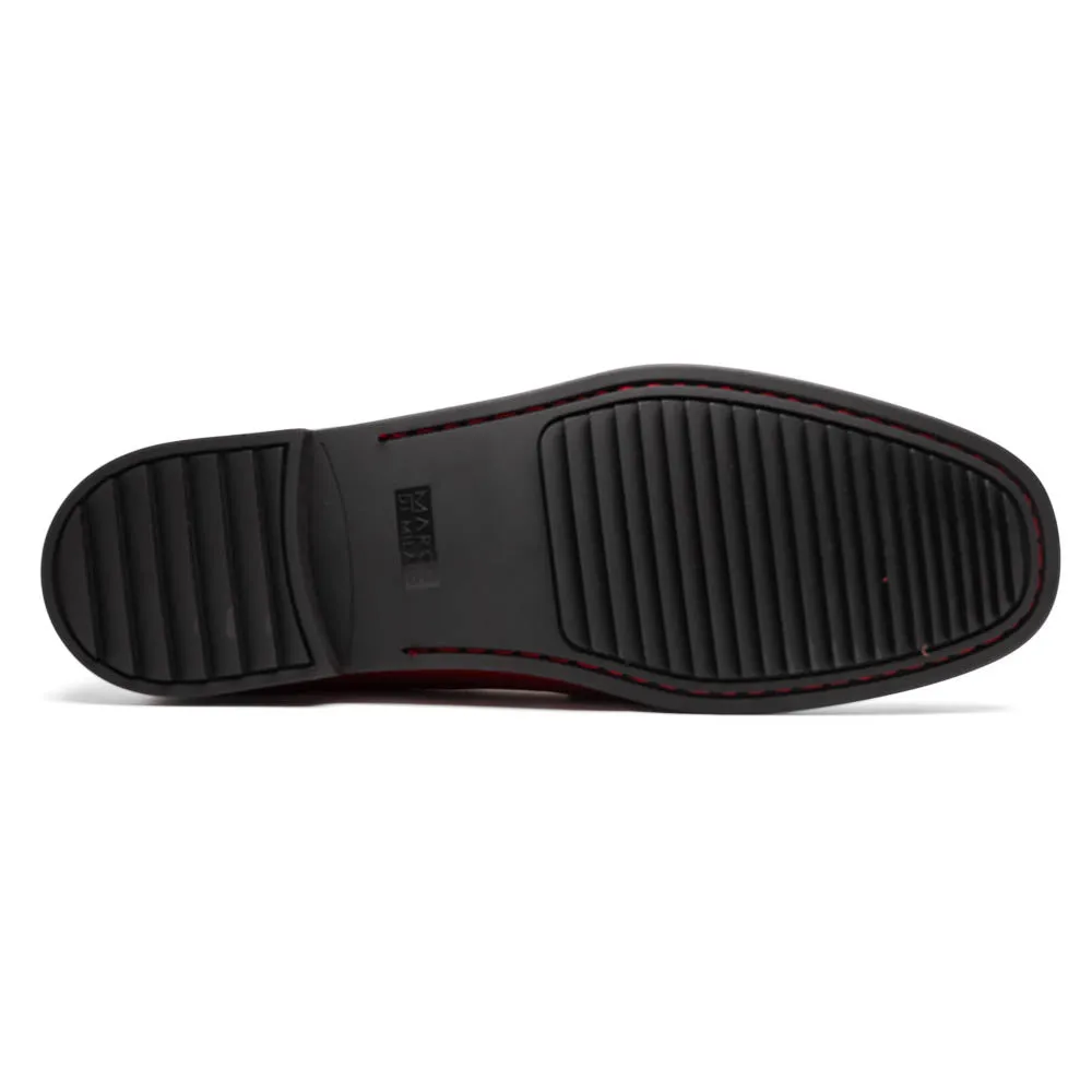 Marco Di Milano Atrani in Red Calf Leather Loafers