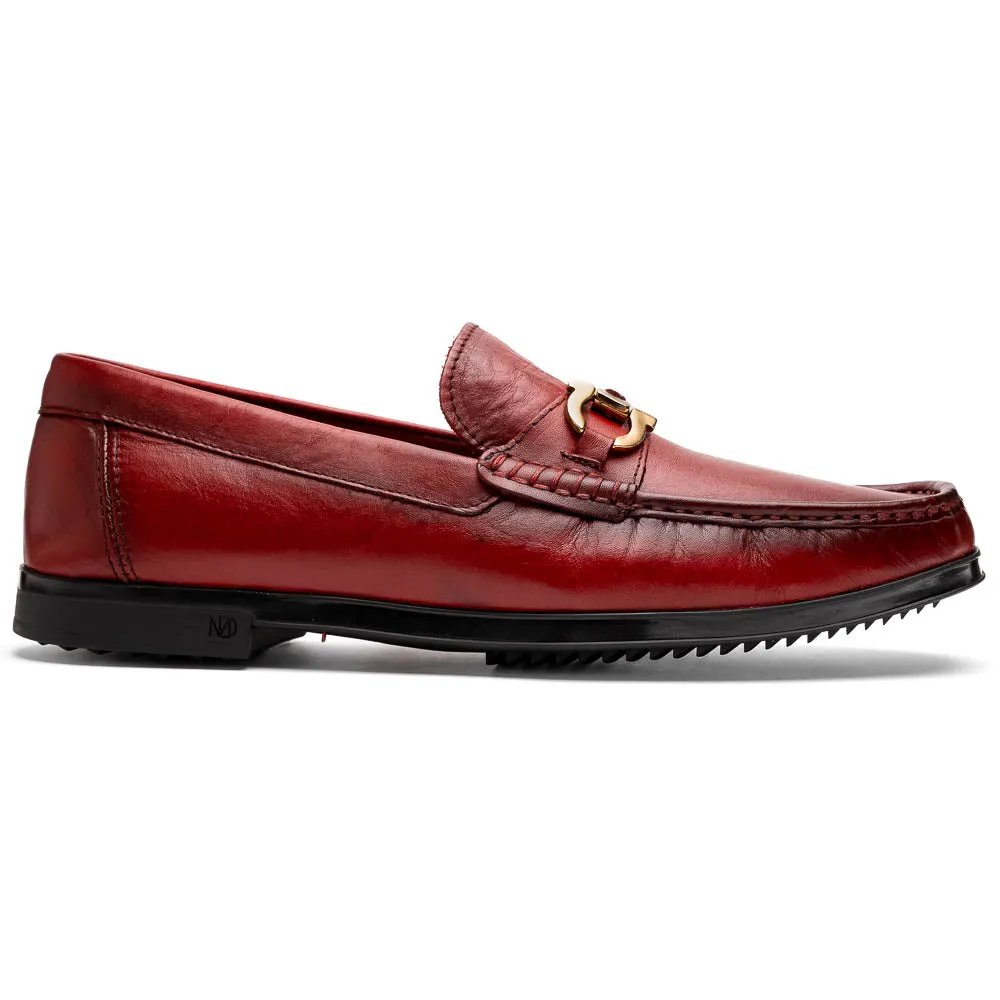 Marco Di Milano Atrani in Red Calf Leather Loafers