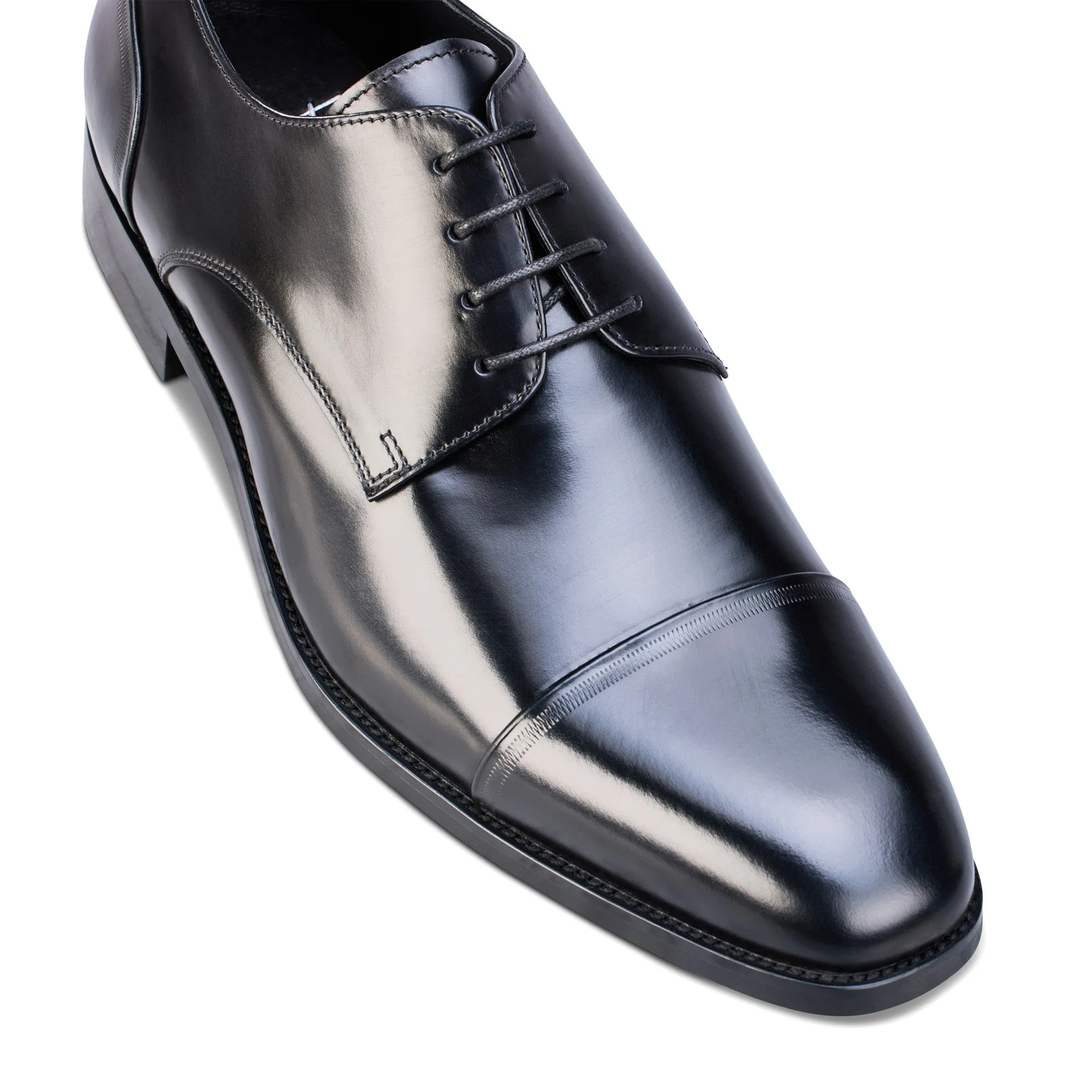 Marsden Black Derby Shoes
