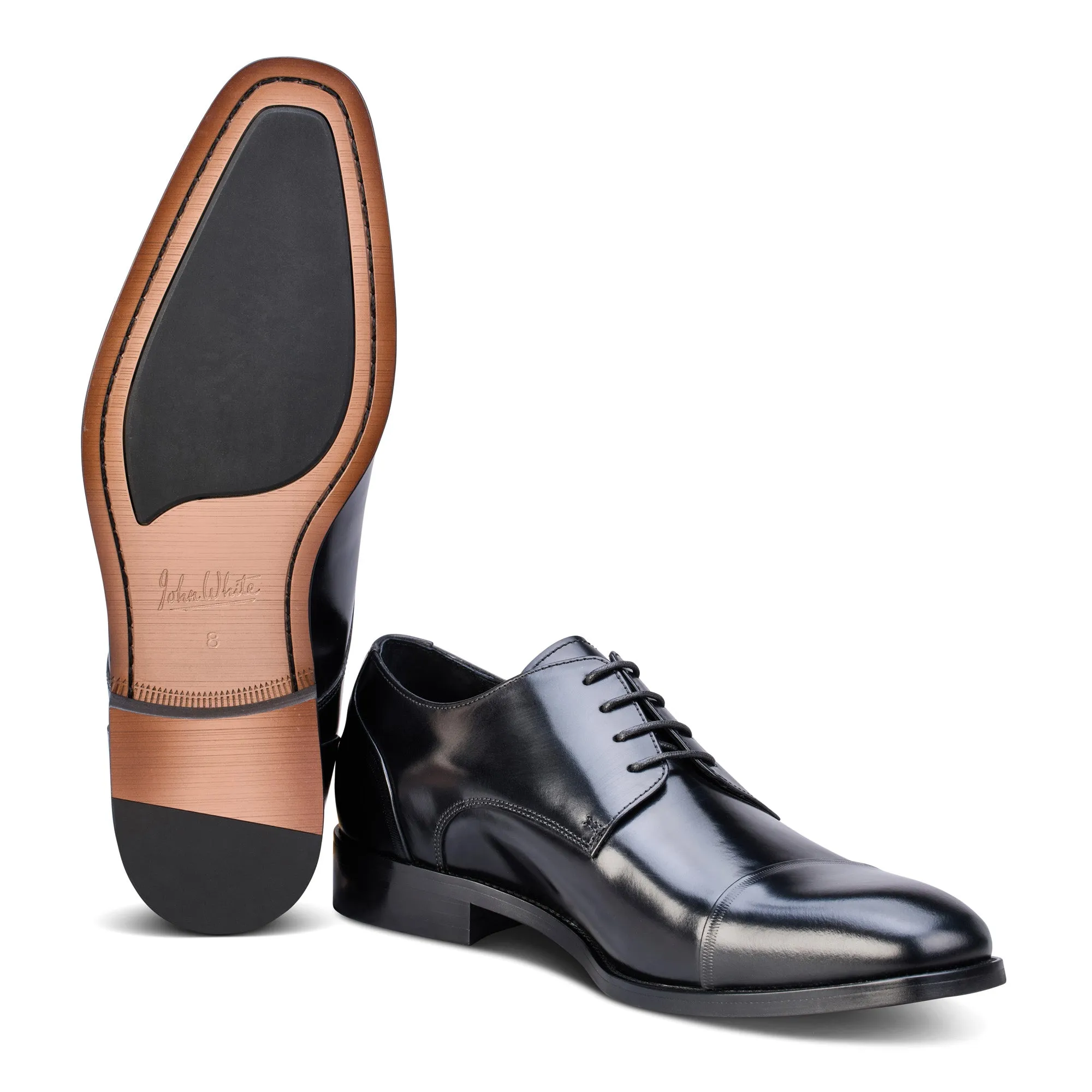 Marsden Black Derby Shoes