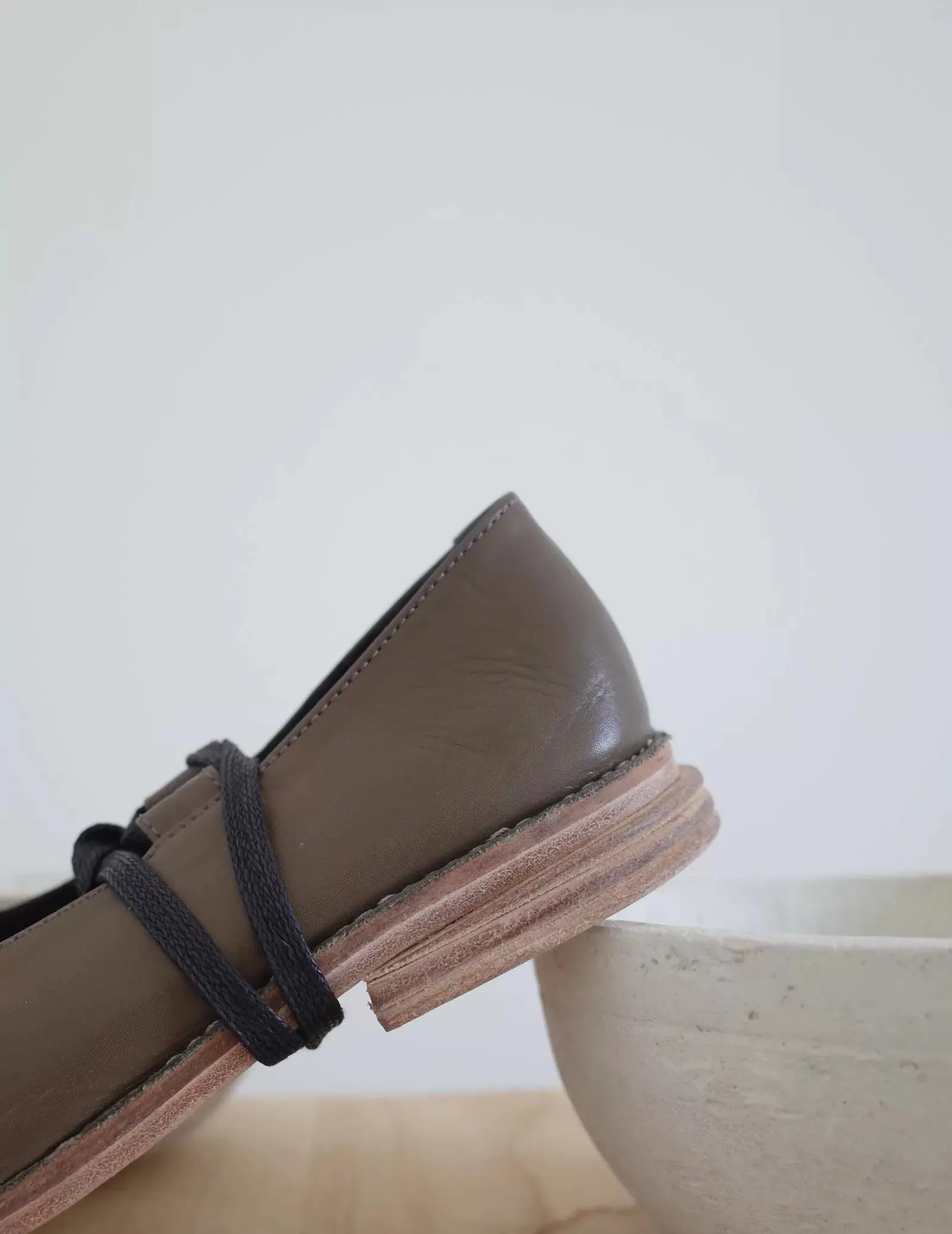 Mary Jane Leather Flats