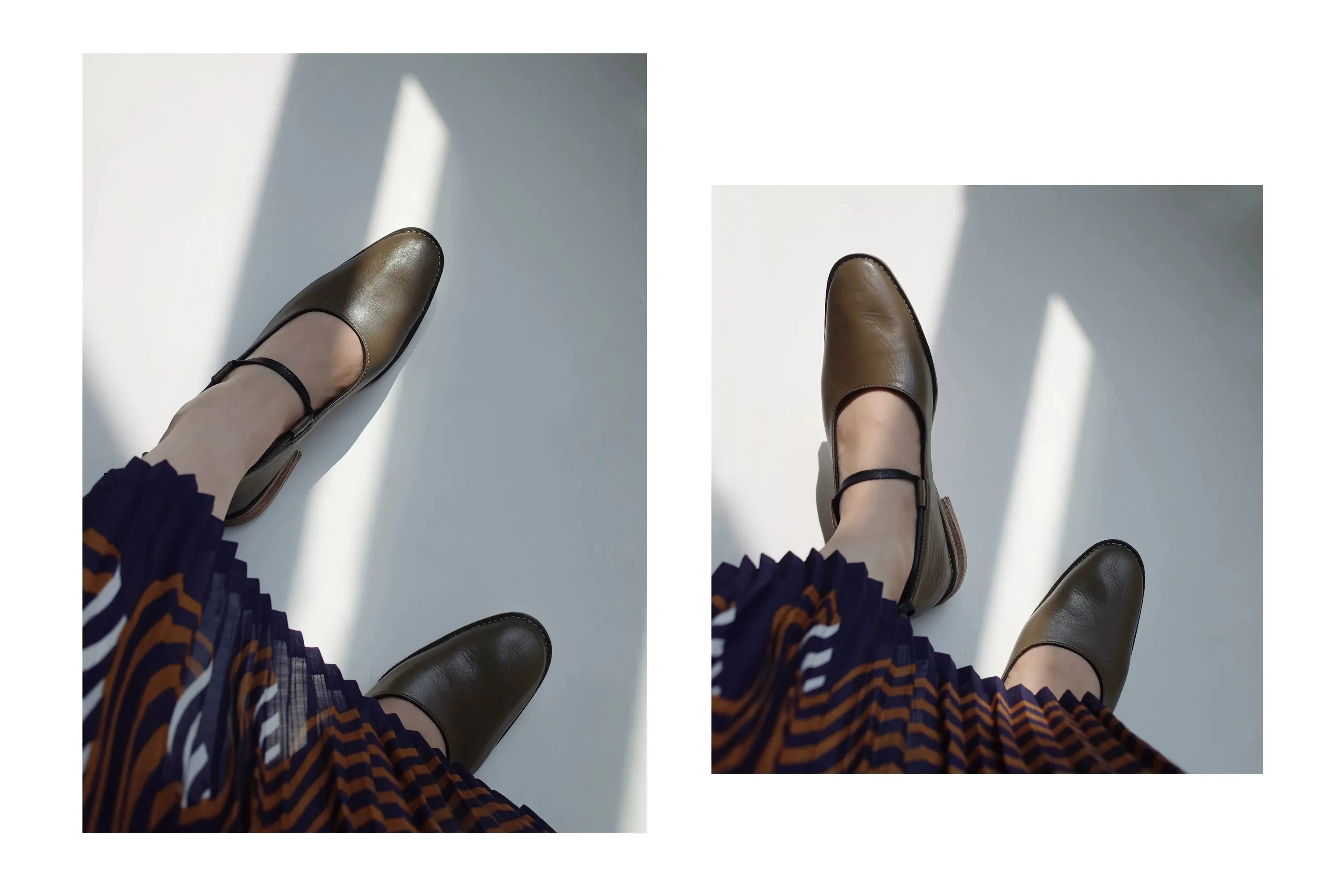 Mary Jane Leather Flats