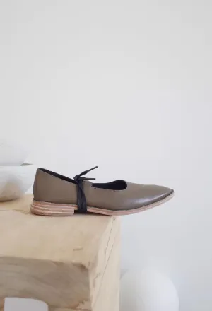 Mary Jane Leather Flats
