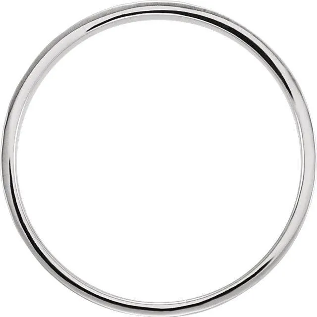 Matthew Flat Band with Hammer Finish Band