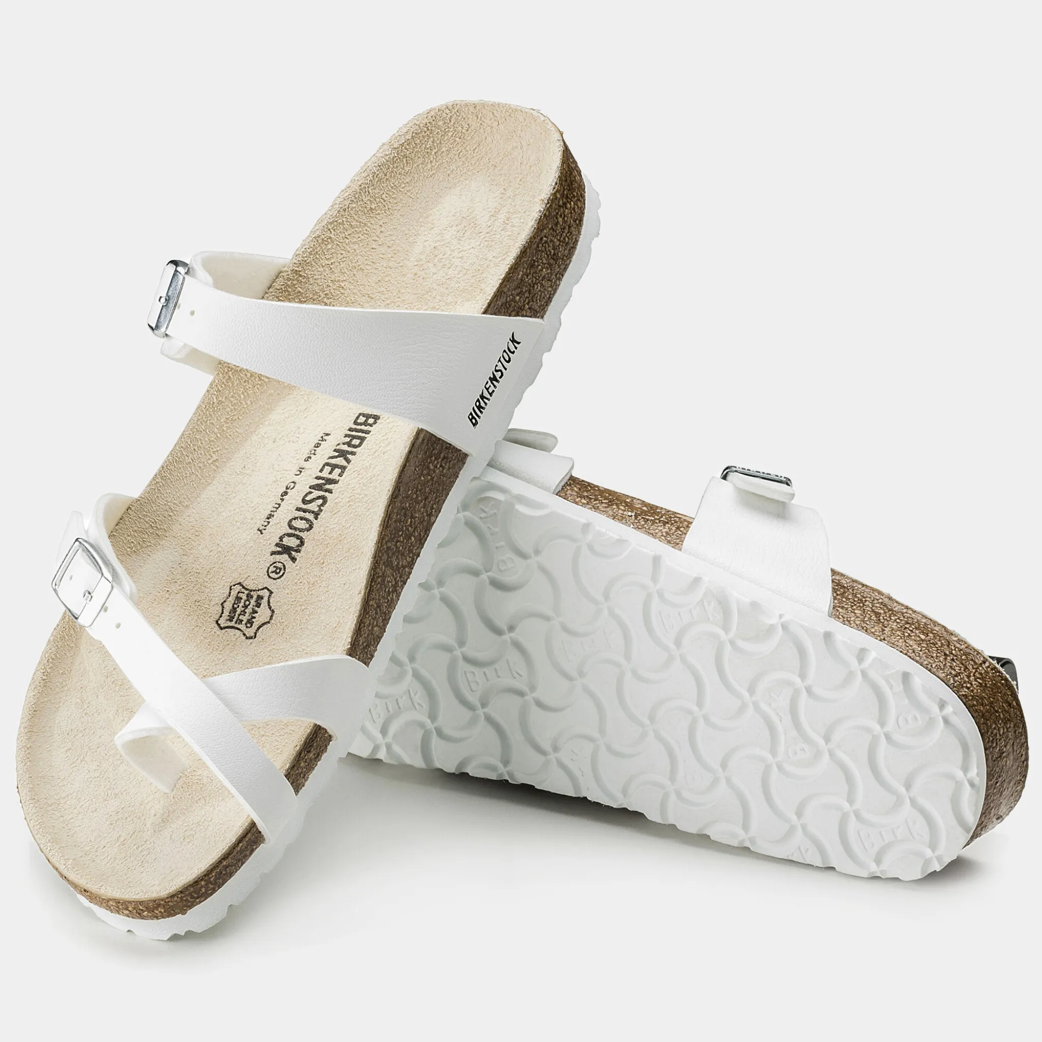 Mayari Birko-Flor White Sandals