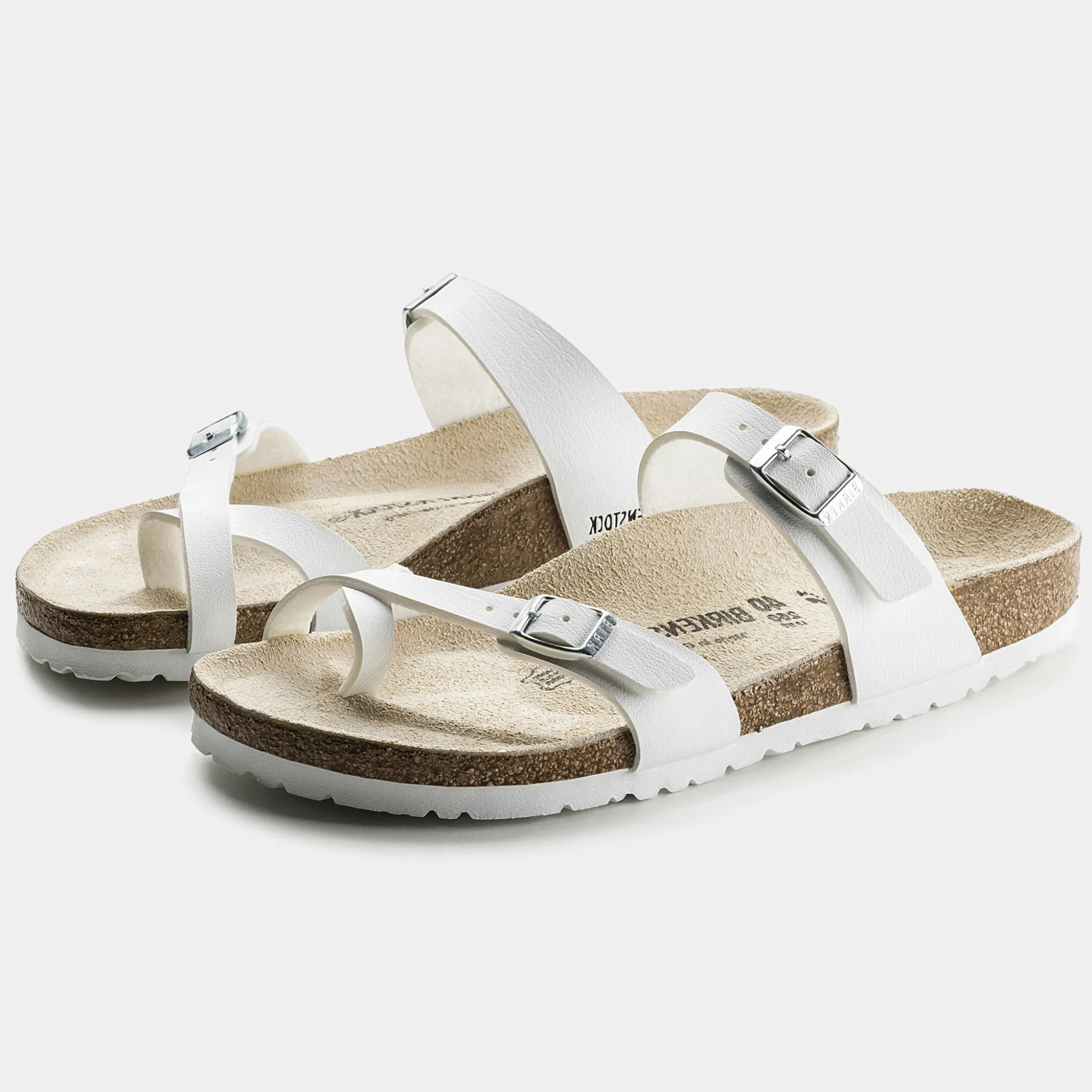 Mayari Birko-Flor White Sandals