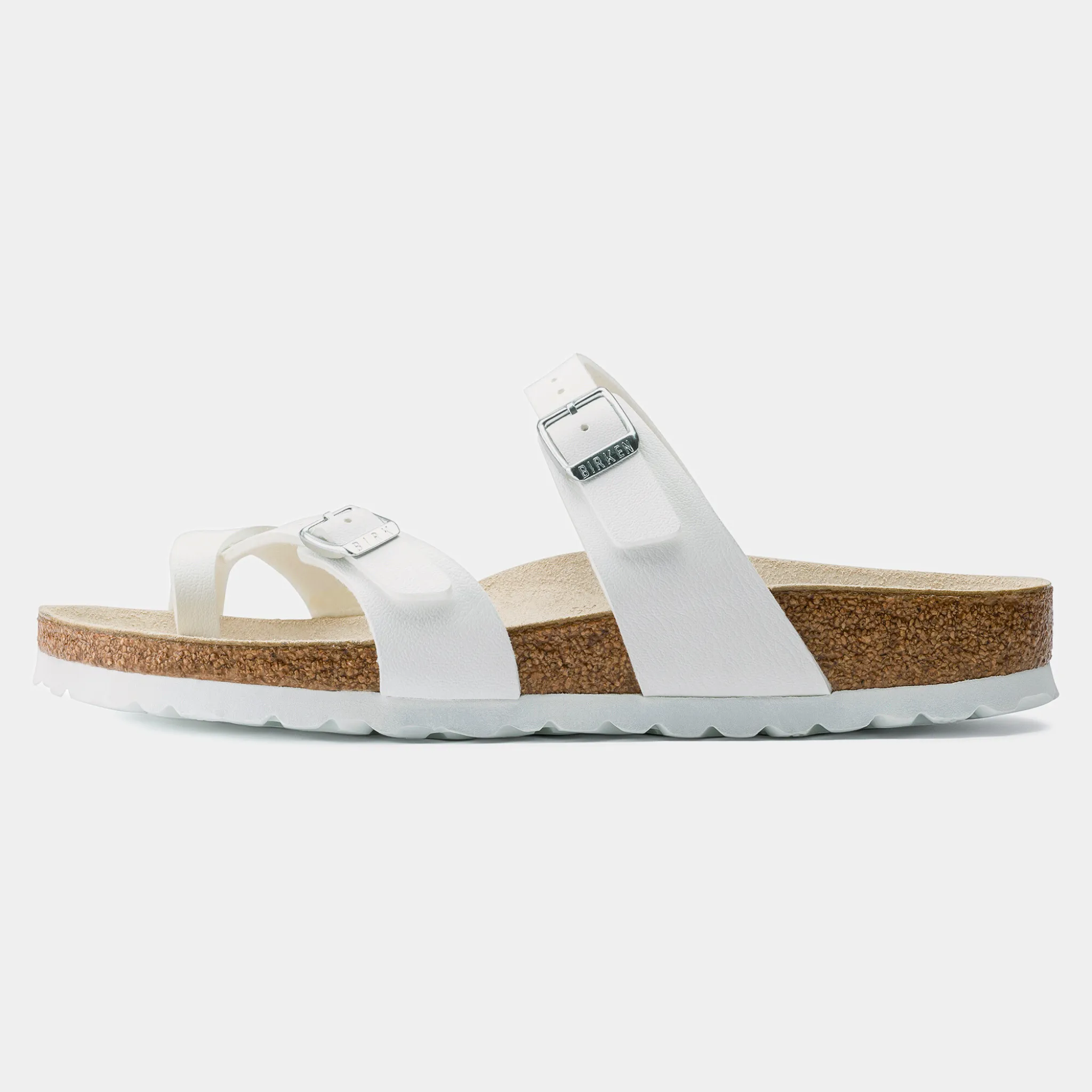 Mayari Birko-Flor White Sandals