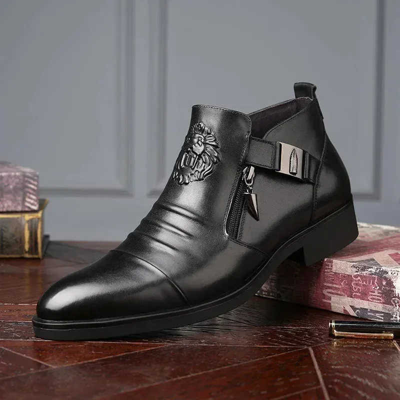 Men's Black Leather Oxford Shoes – Business & Wedding Shoes | Classic Lace-Up Shoes