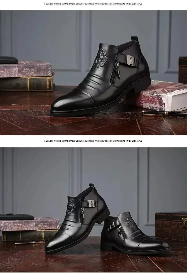 Men's Black Leather Oxford Shoes – Business & Wedding Shoes | Classic Lace-Up Shoes