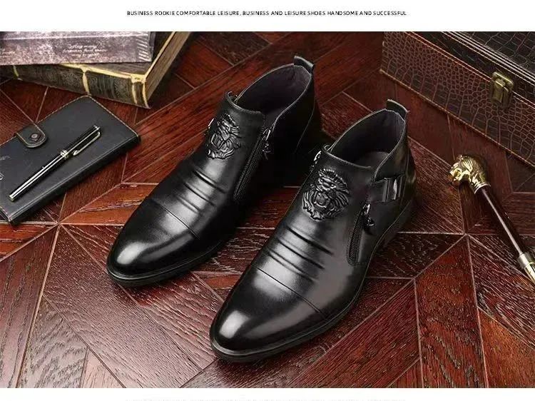 Men's Black Leather Oxford Shoes – Business & Wedding Shoes | Classic Lace-Up Shoes