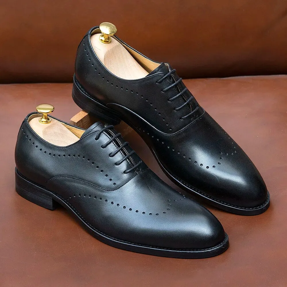 Mens Black Leather Shoes