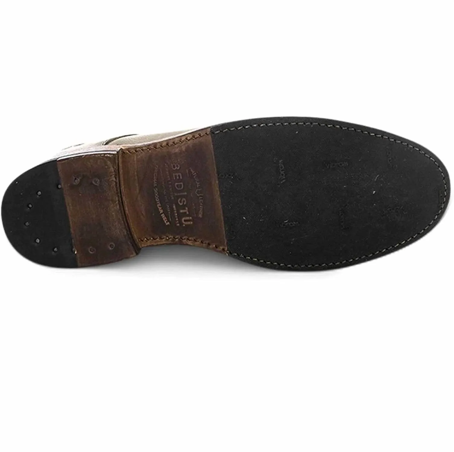 Men's Genoa Leather Shoes In Taupe Rustic