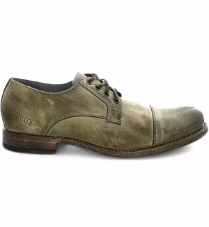 Men's Genoa Leather Shoes In Taupe Rustic
