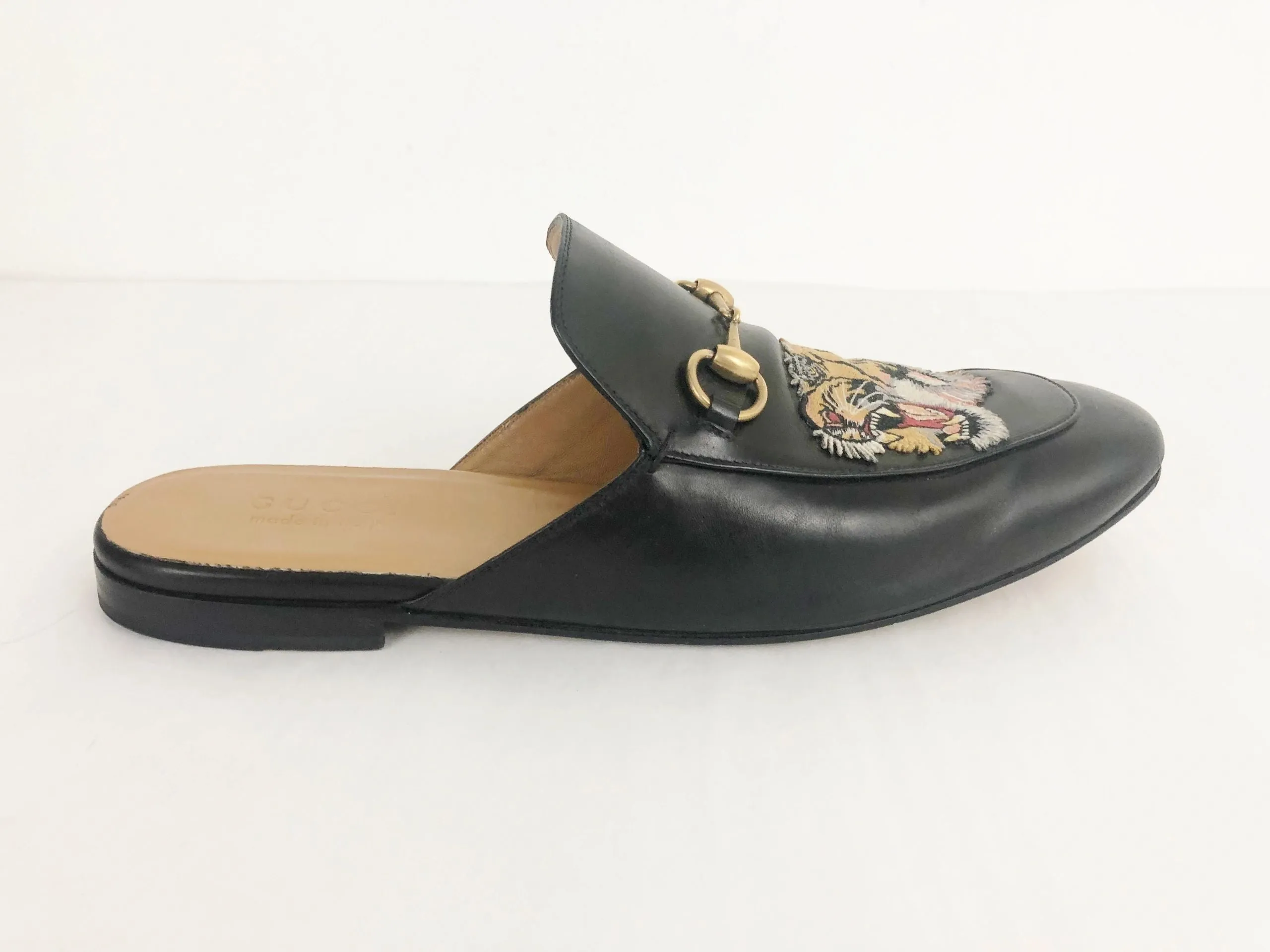 Men's Gucci Princetown Tiger Mules Size 11