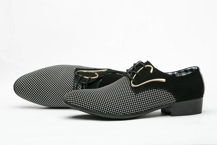 Mens Pointed toe Oxfords business fashion shoes