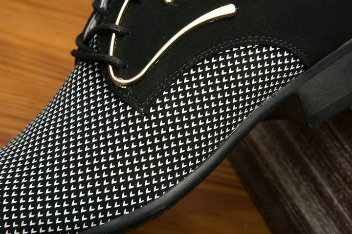 Mens Pointed toe Oxfords business fashion shoes