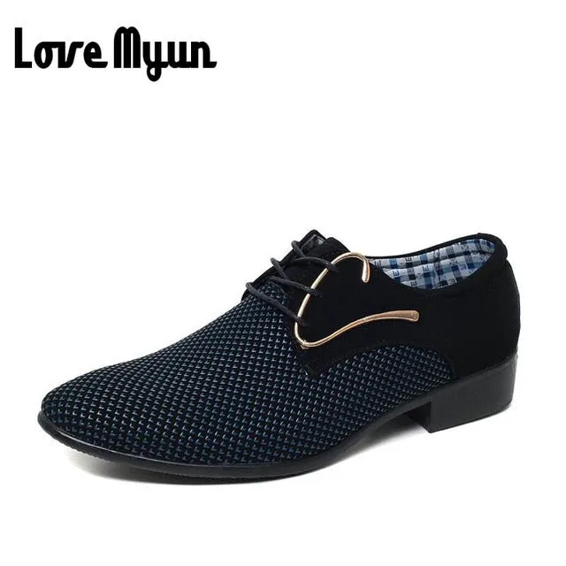 Mens Pointed toe Oxfords business fashion shoes