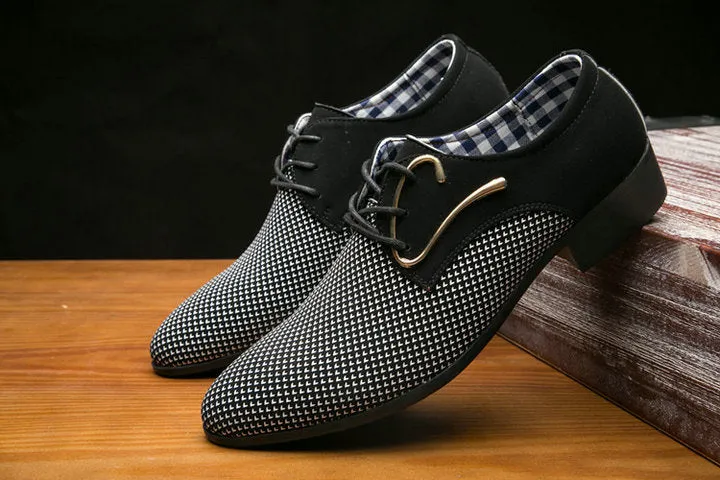 Mens Pointed toe Oxfords business fashion shoes