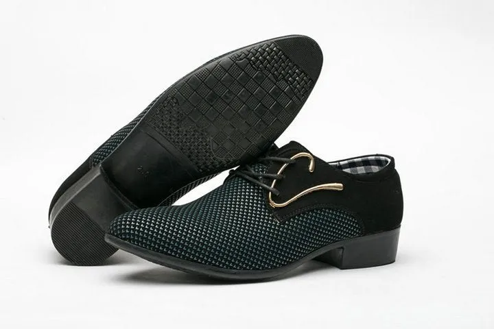 Mens Pointed toe Oxfords business fashion shoes
