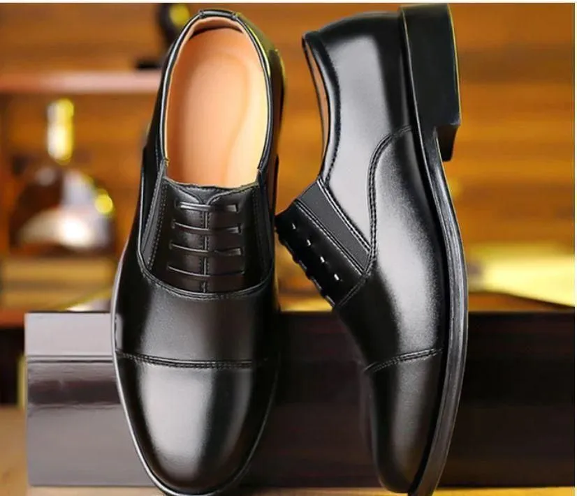 Men’s Smart Formal Shoes – Classic Black Lace-Up