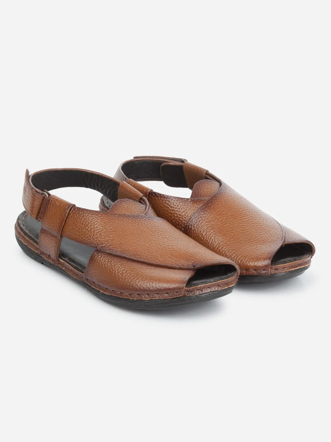 Men's Tan Comfort-fit Smart Casual Sandal (ID4235)