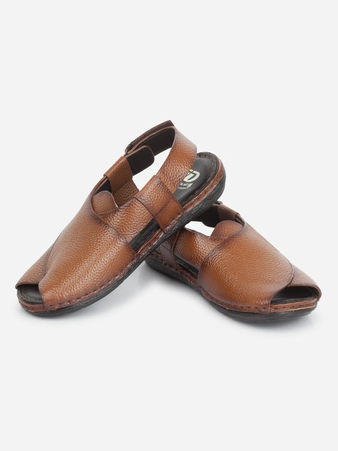 Men's Tan Comfort-fit Smart Casual Sandal (ID4235)