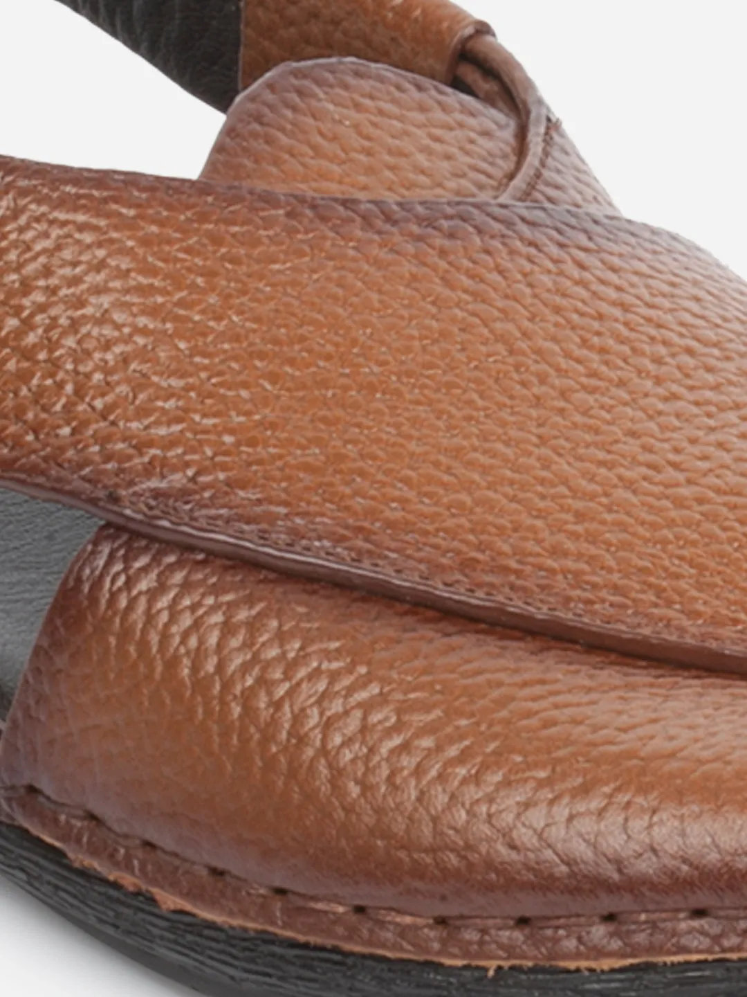 Men's Tan Comfort-fit Smart Casual Sandal (ID4235)