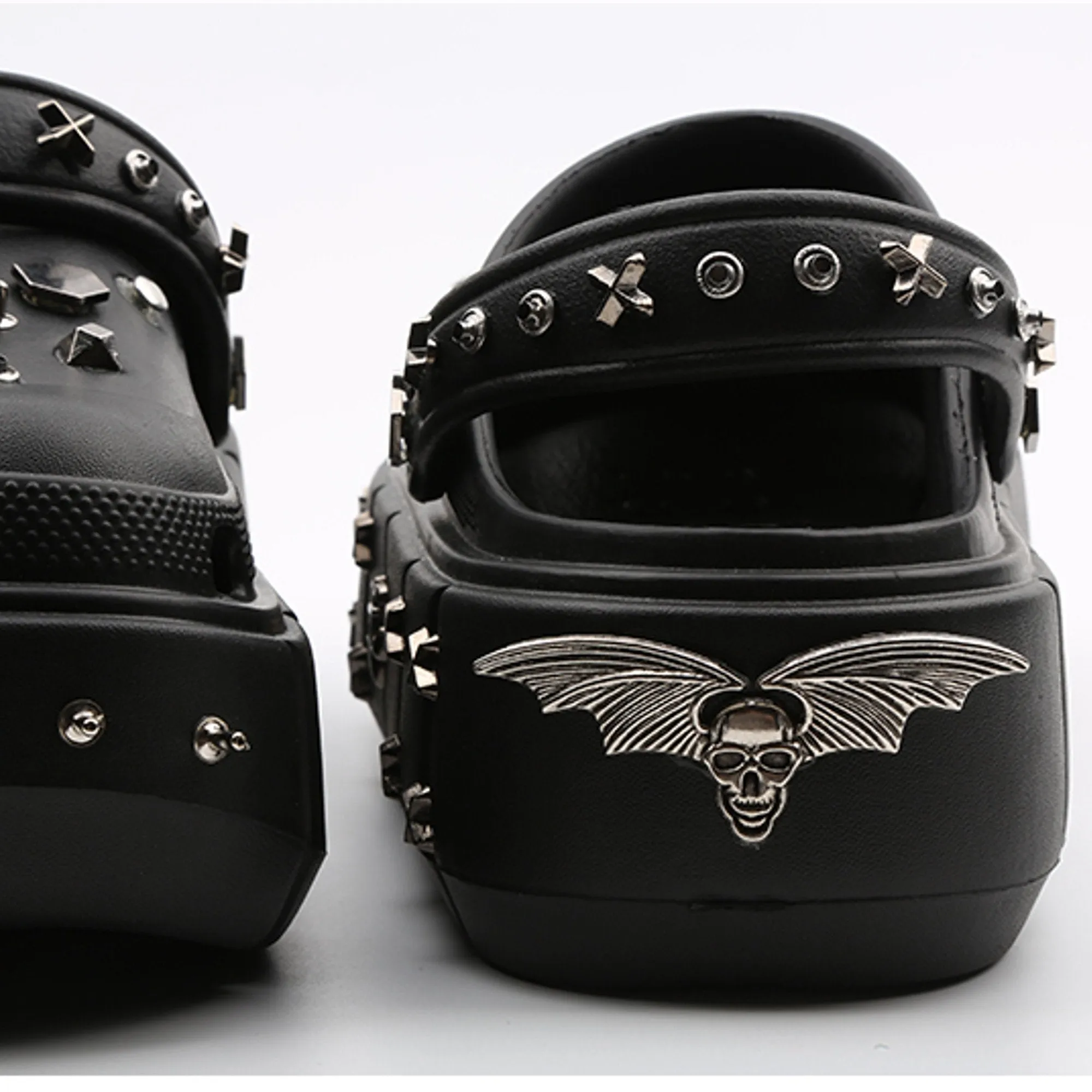 Metal Decor Platform Clogs