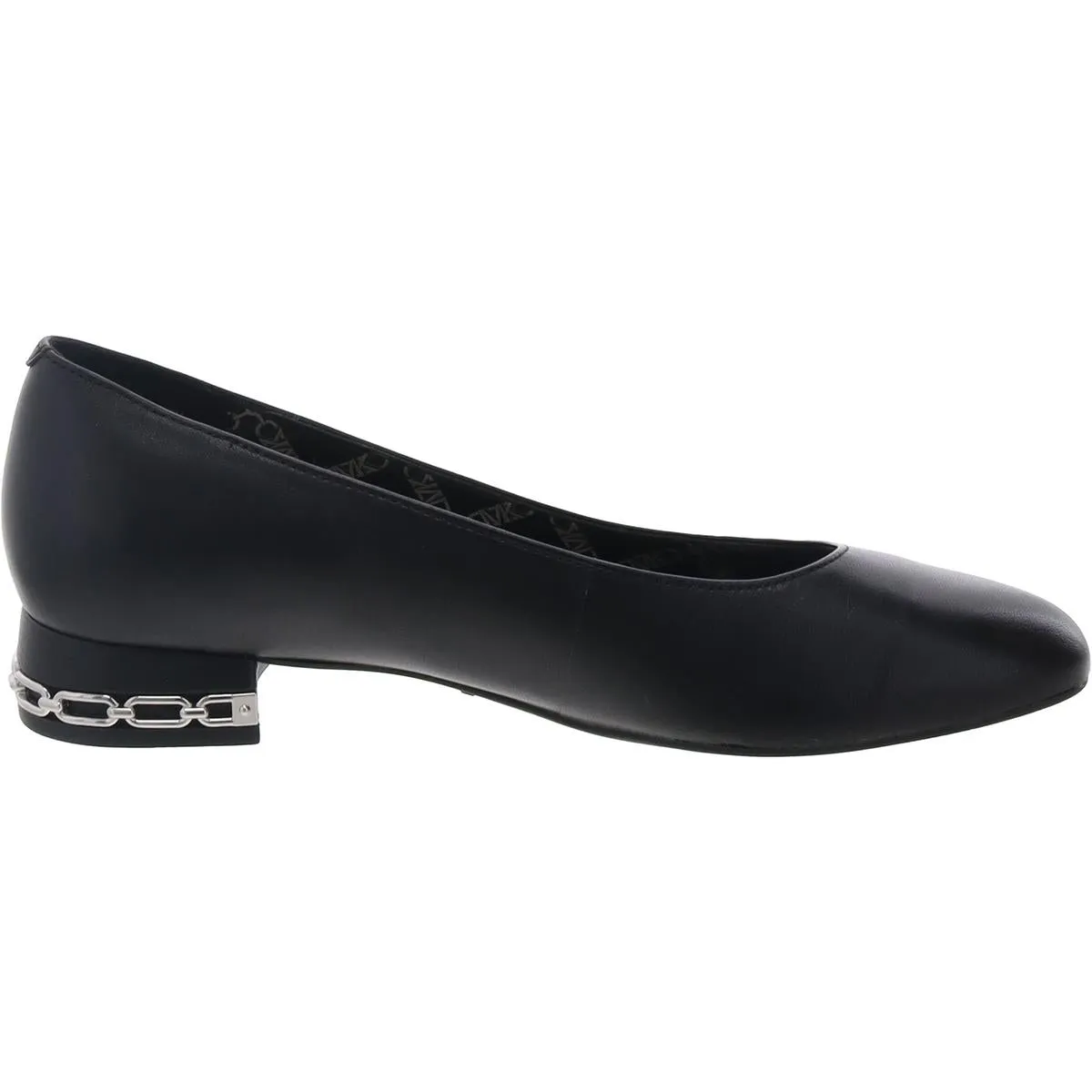 MICHAEL Michael Kors Womens PV24E Logo Leather Ballet Flats