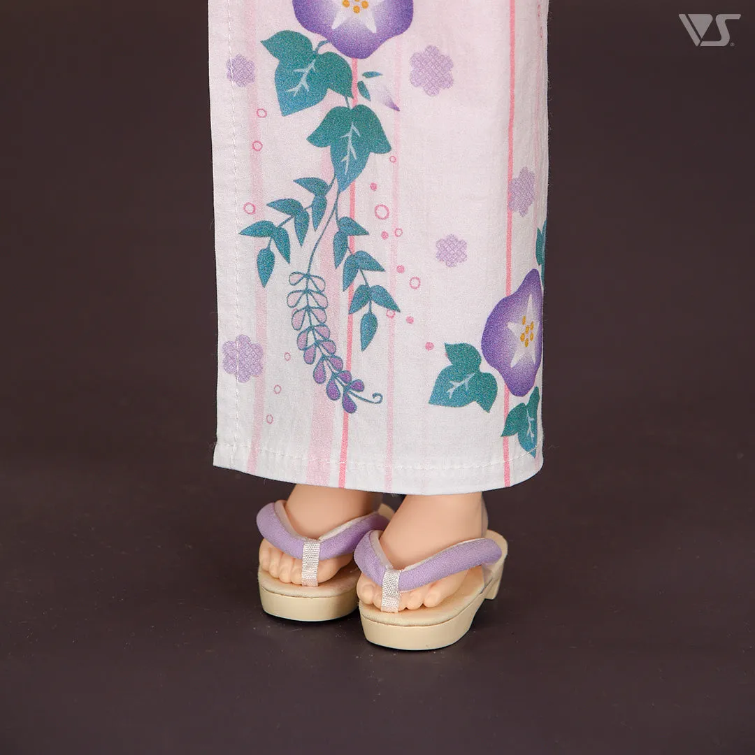 Modern Drawstring Bag & Geta Sandals Set (Light Pink) / Mini