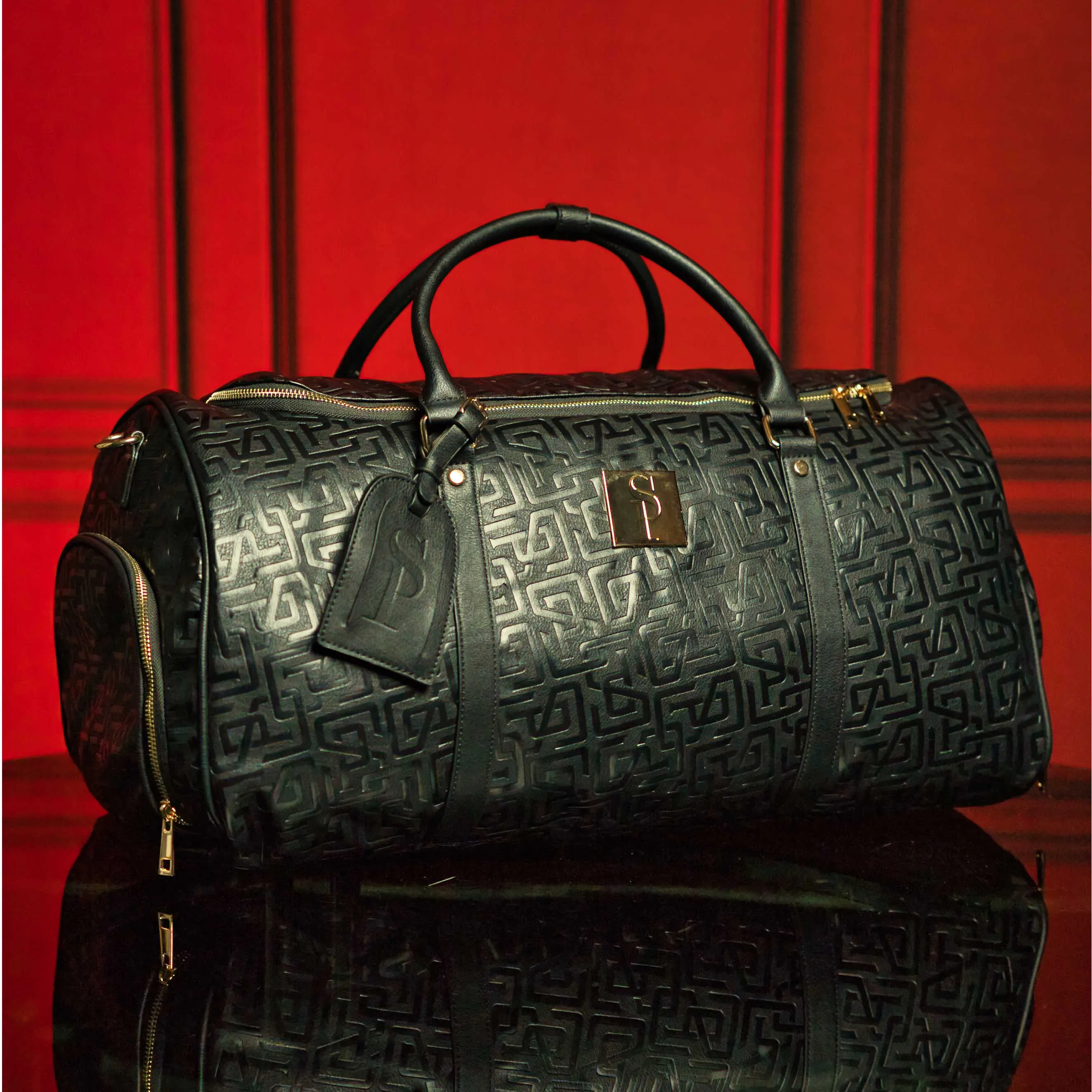 Monogram Leather 3 Bag Set (Signature Backpack, Commuter and Duffle Bag)