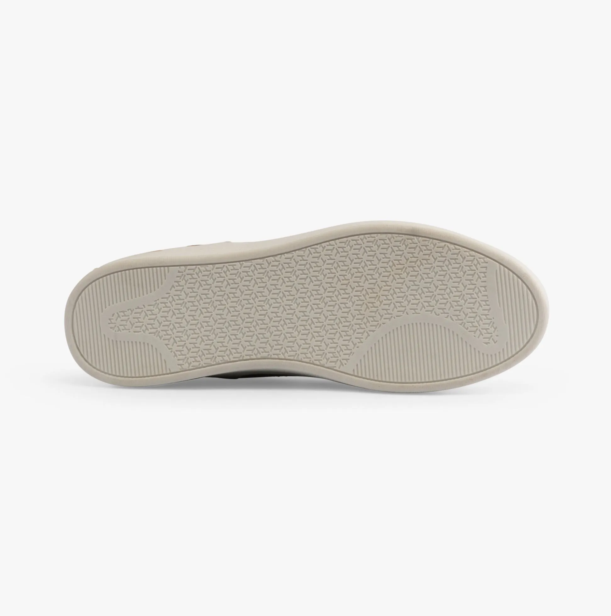 MONOGRAM METALLIC LEATHER  Womens Court Trainers Classic Khaki