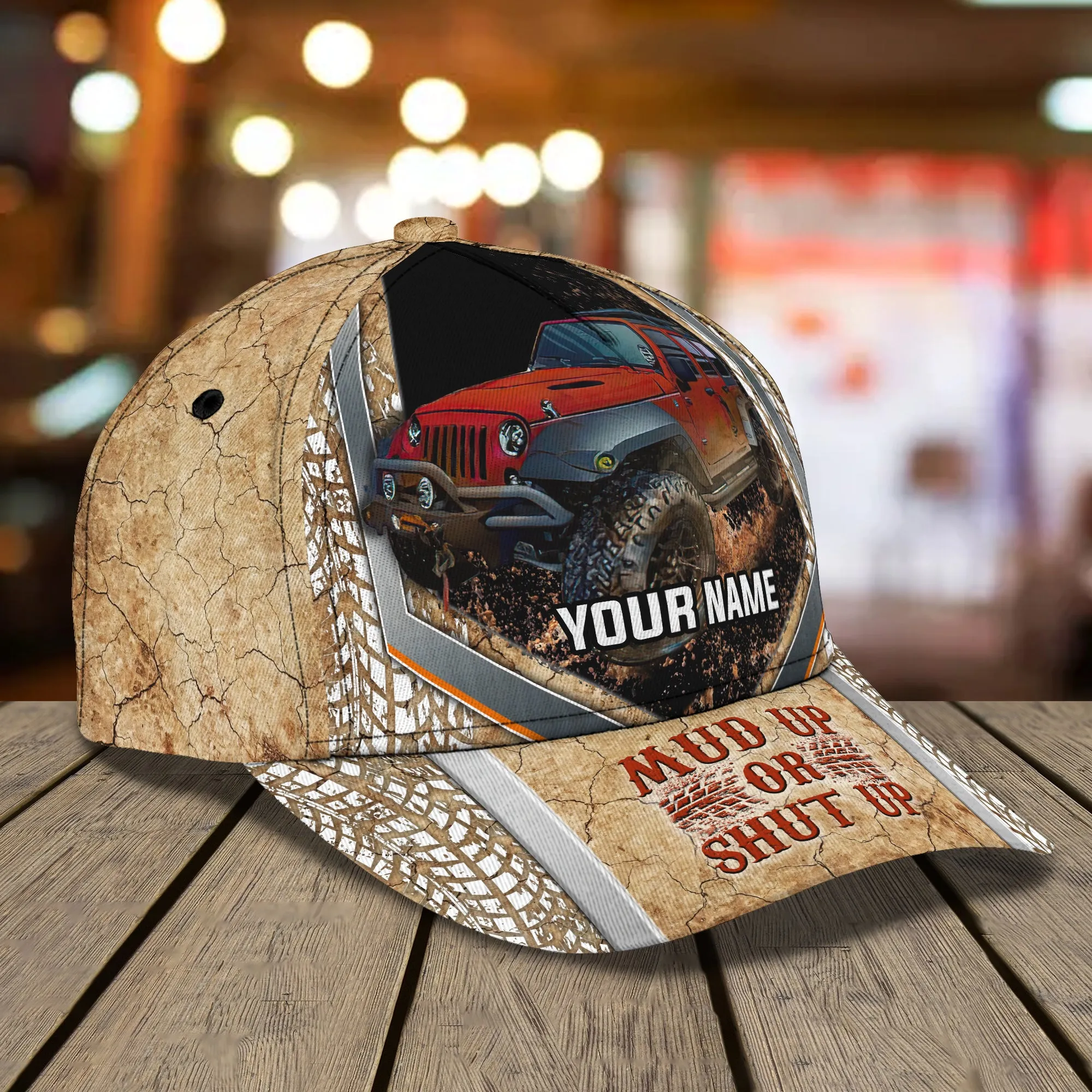 Mud Racing - Personalized Name Cap - HN95