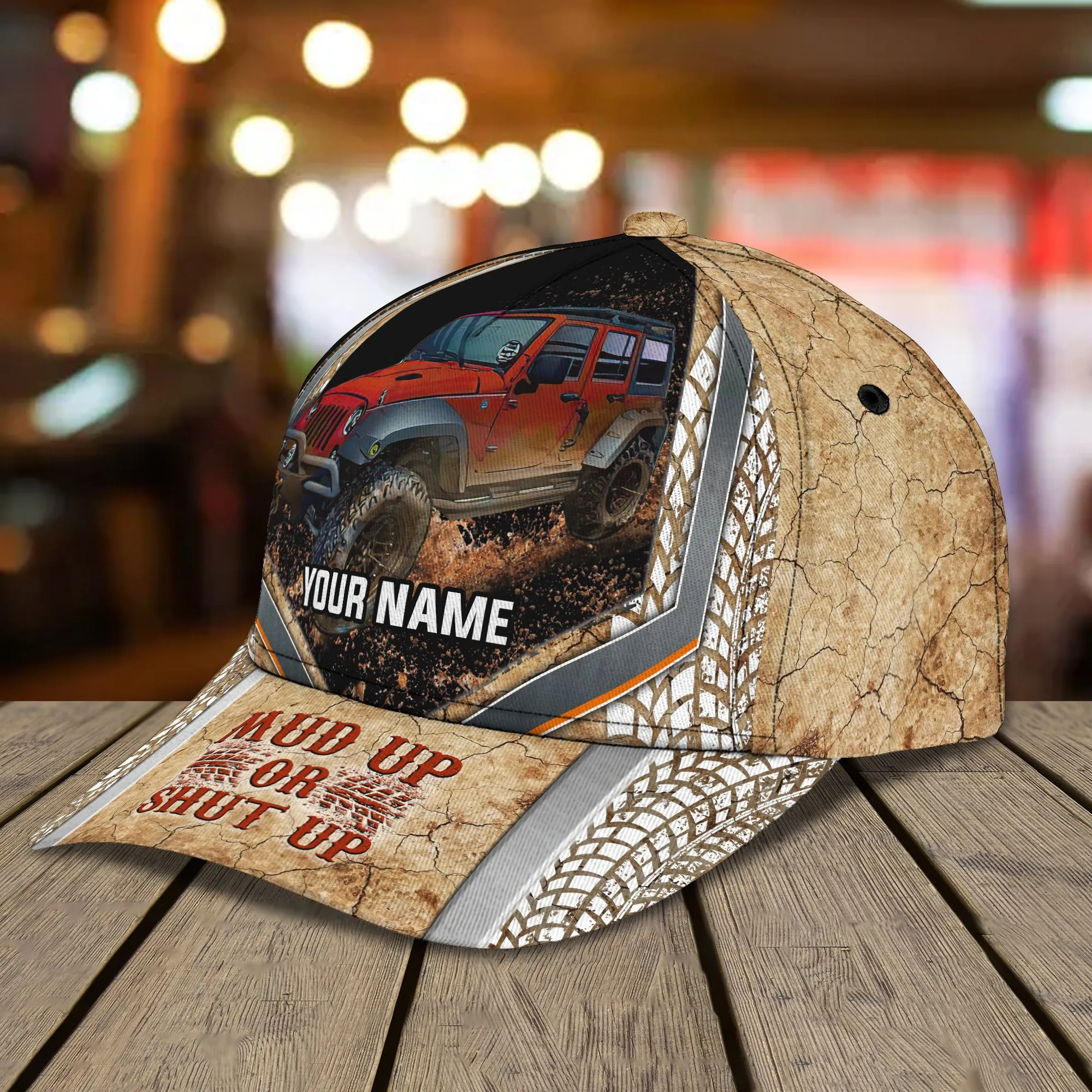 Mud Racing - Personalized Name Cap - HN95