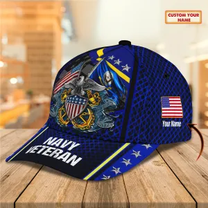 Navy veteran fight - Personalized Name Cap - Lst149