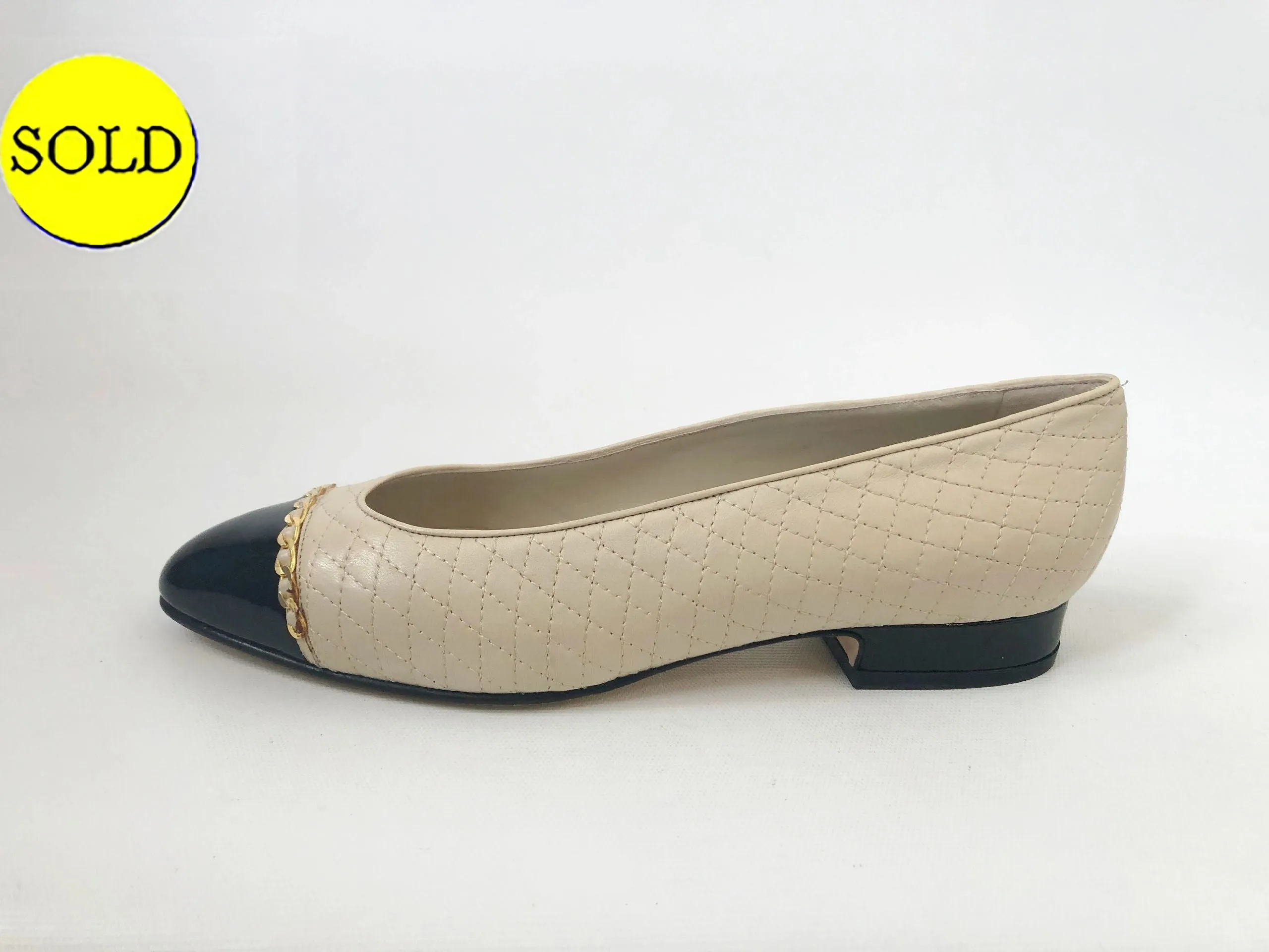 NEW Bally Cap-Toe Ballet Flat Size 8.5