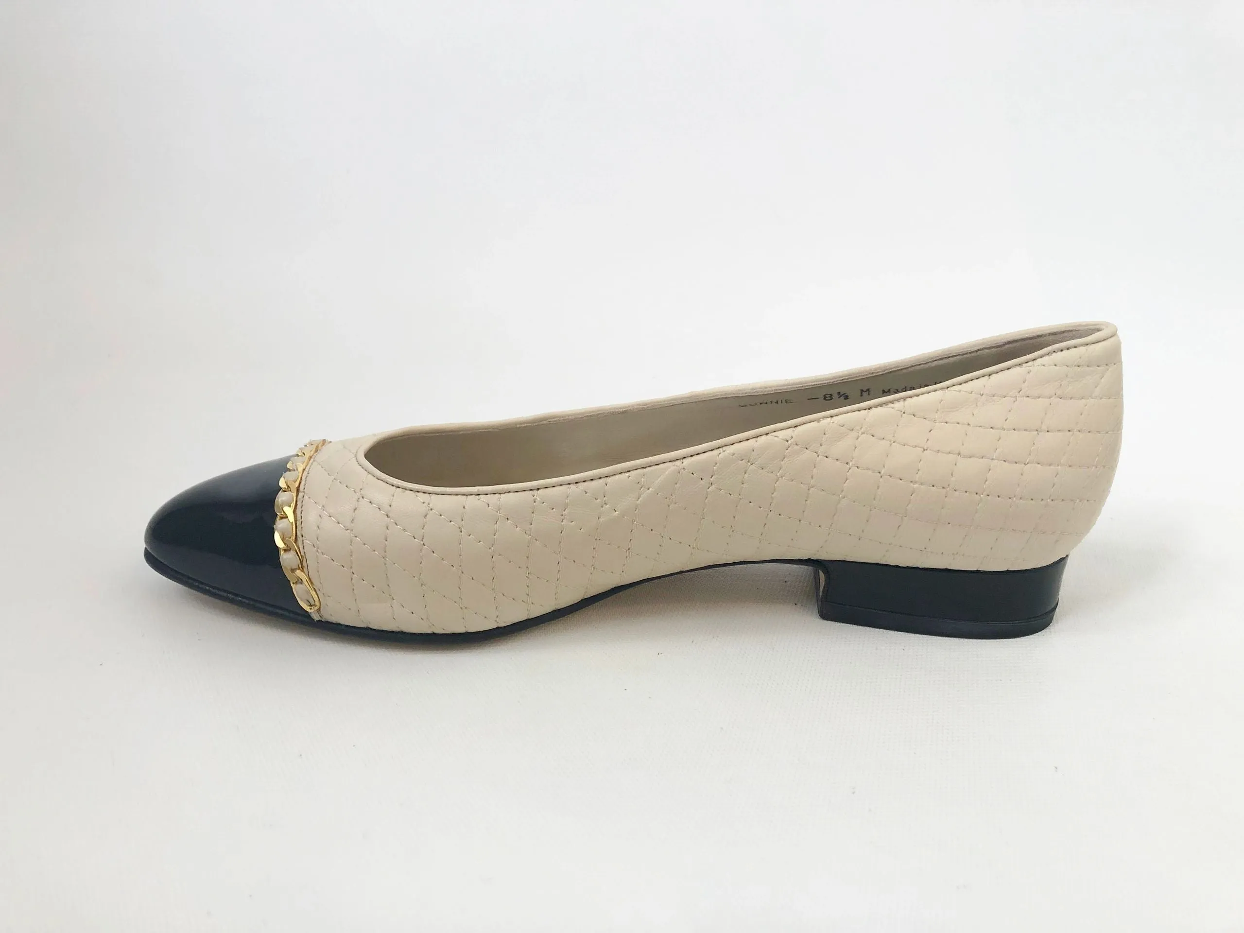 NEW Bally Cap-Toe Ballet Flat Size 8.5