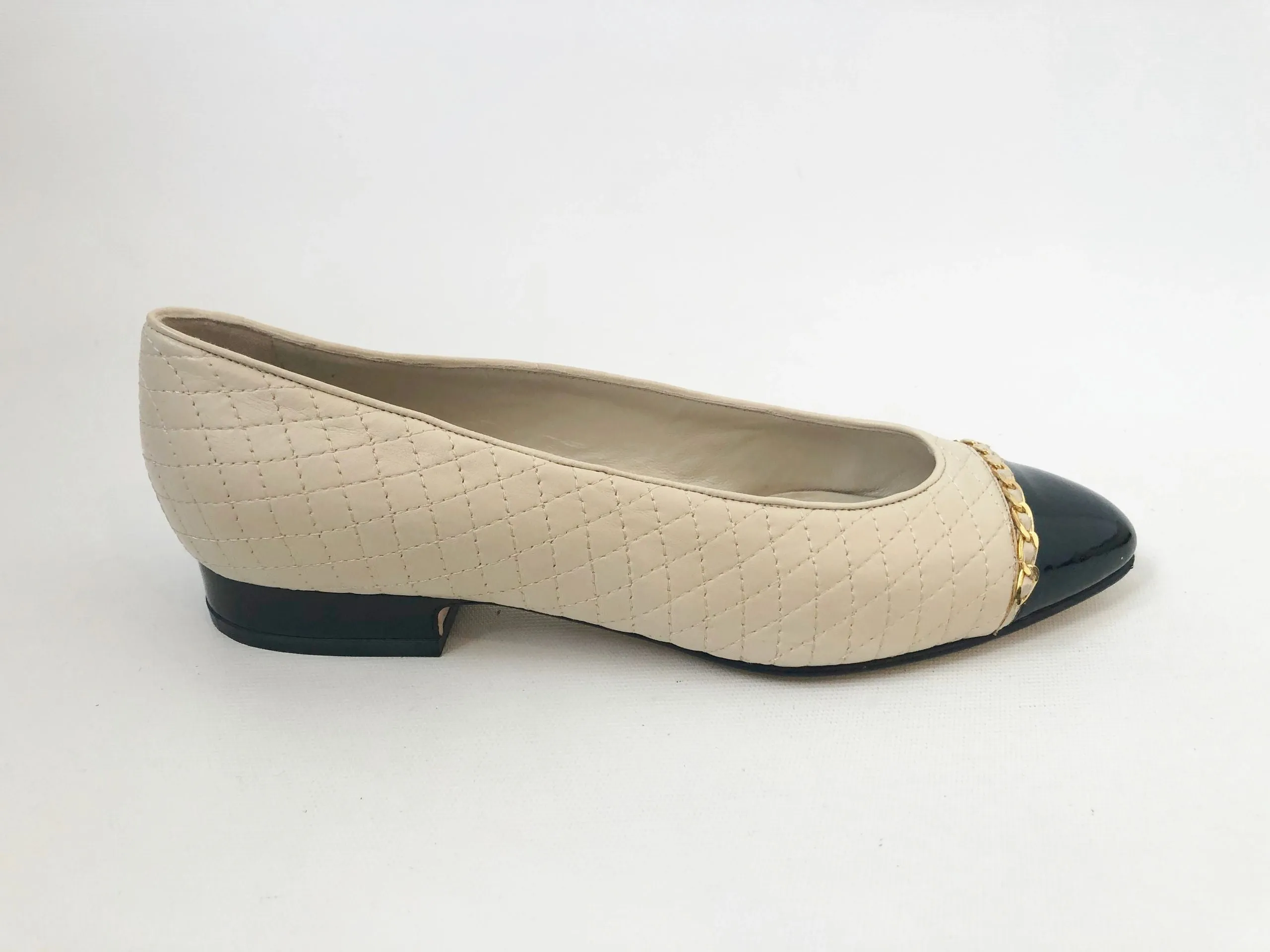 NEW Bally Cap-Toe Ballet Flat Size 8.5