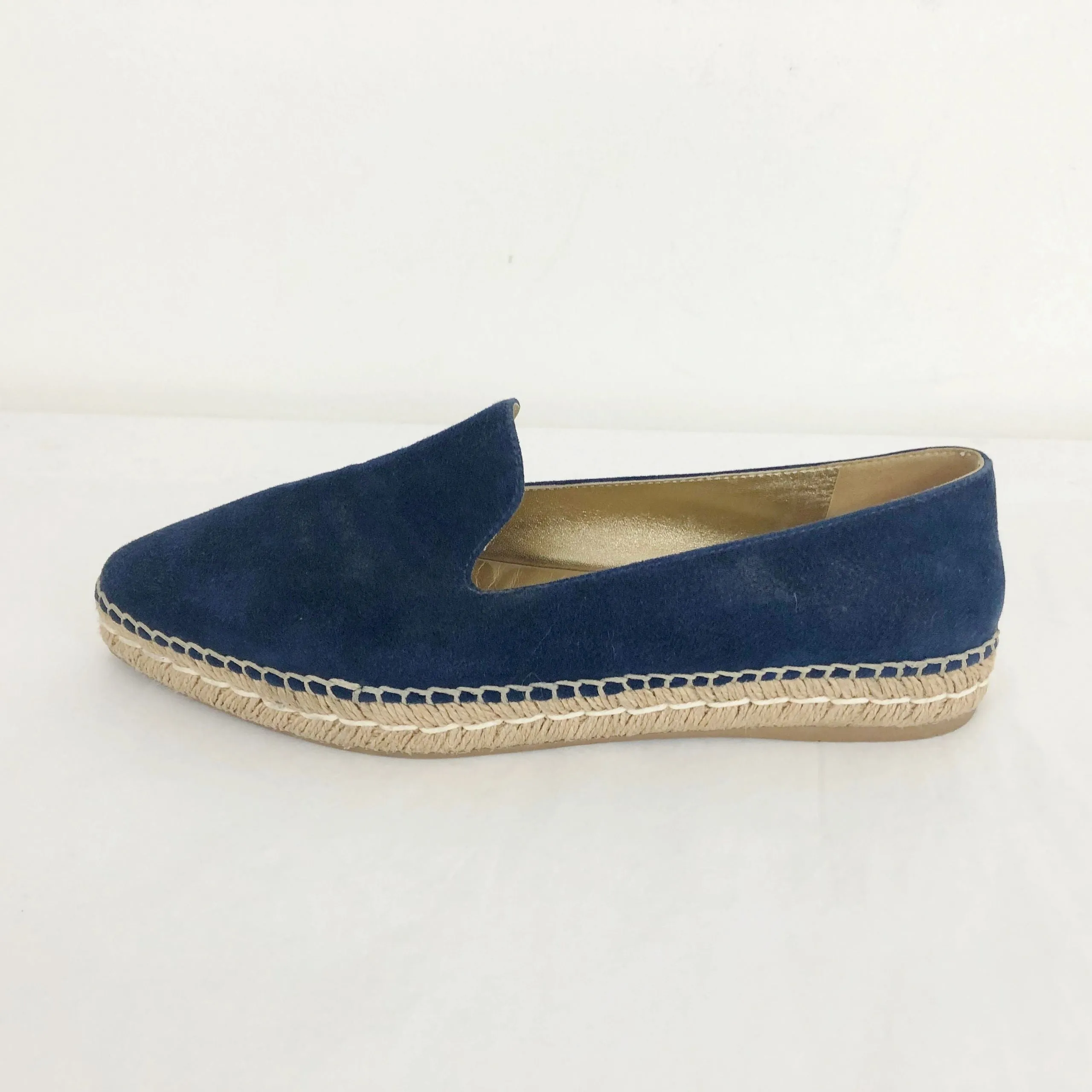 NEW Blue Suede Espadrille Size 40 It (10 Us)