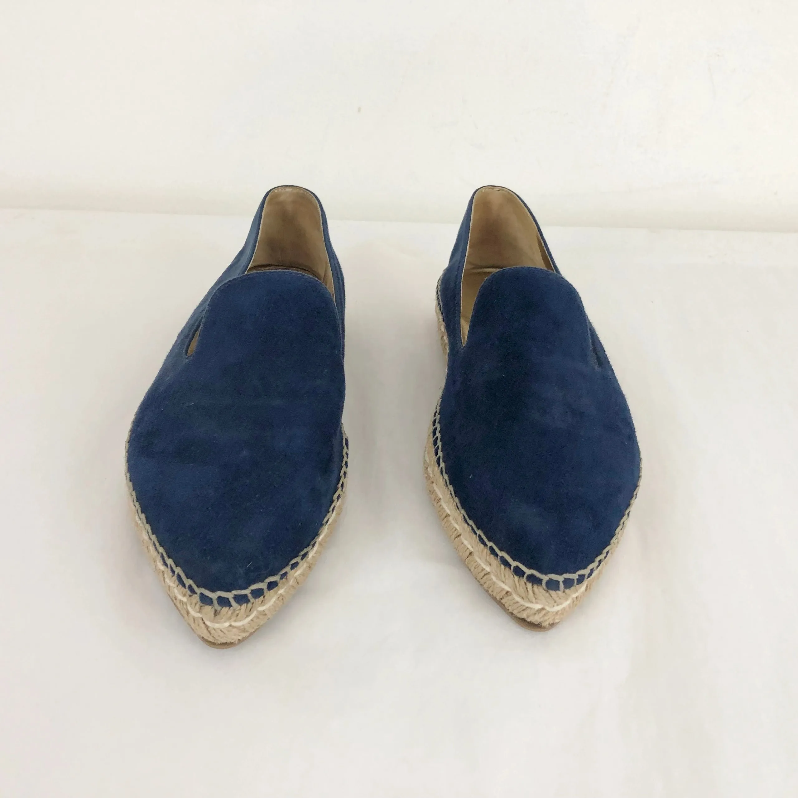 NEW Blue Suede Espadrille Size 40 It (10 Us)