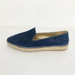 NEW Blue Suede Espadrille Size 40 It (10 Us)