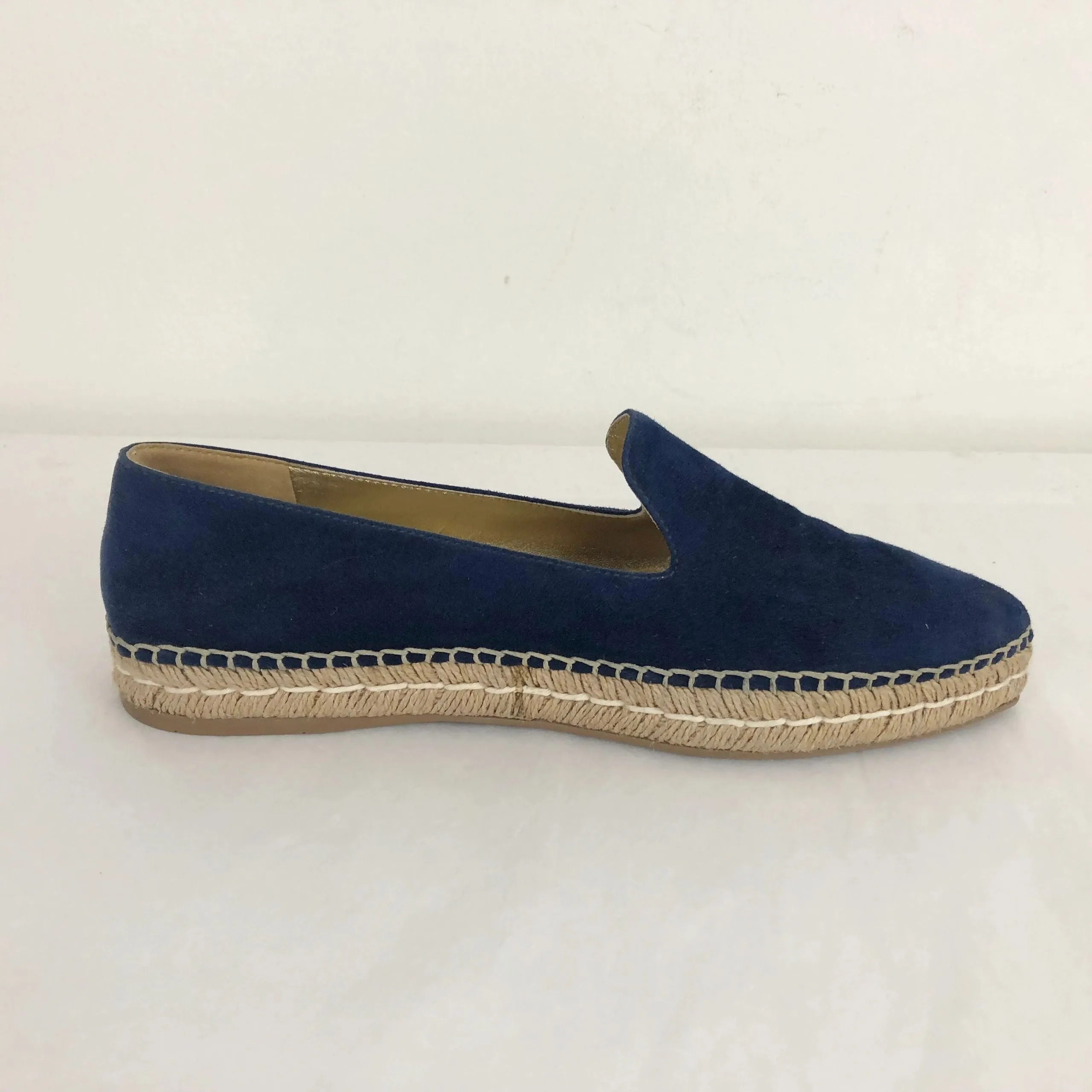NEW Blue Suede Espadrille Size 40 It (10 Us)