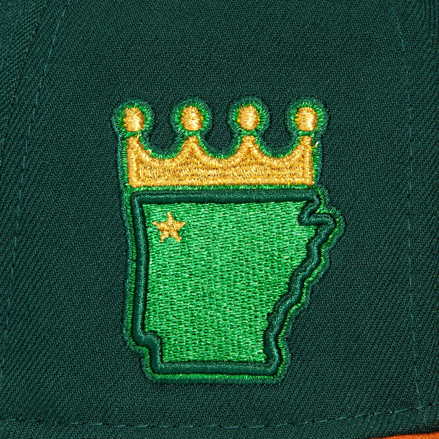 New Era 59Fifty Northwest Arkansas Naturals State Patch Hat - Green, Burnt Orange