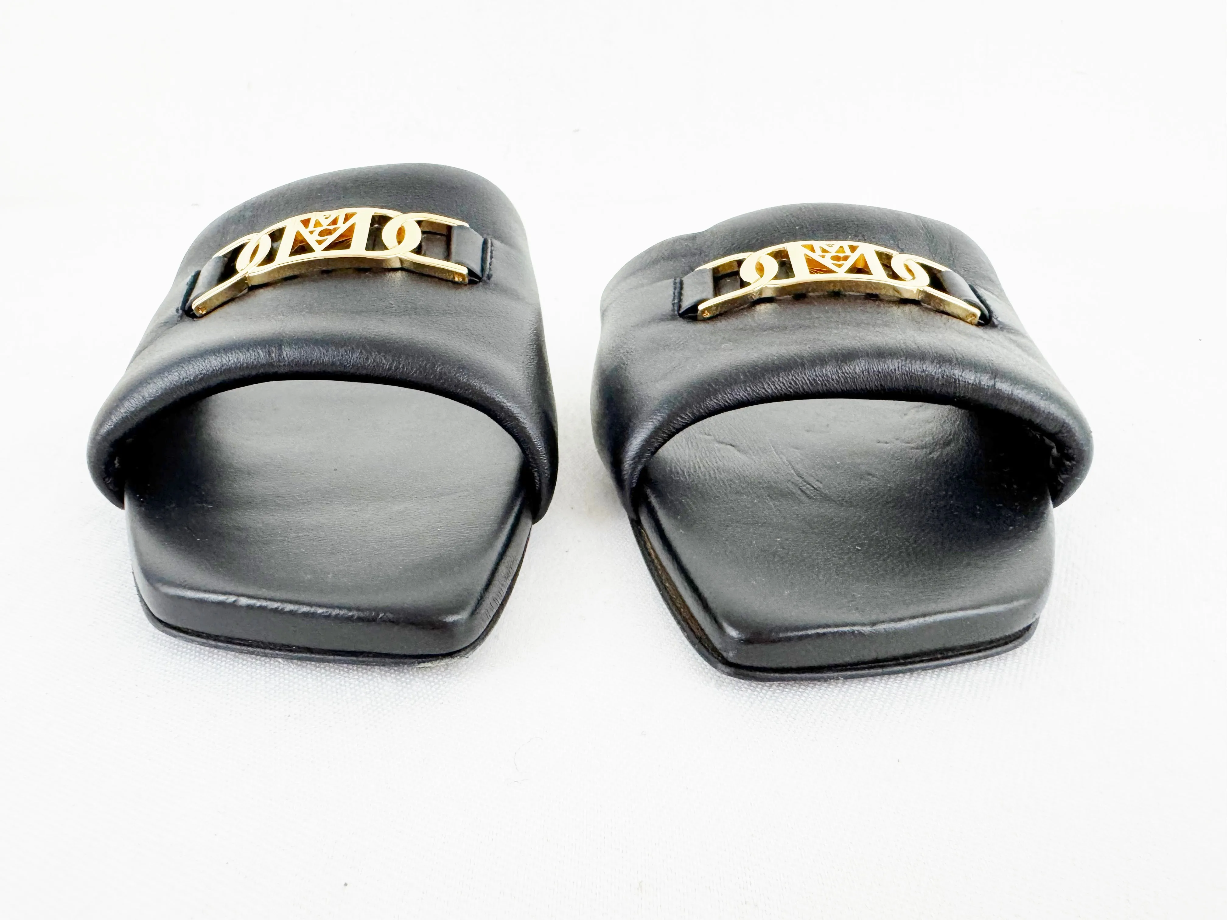 NEW MCM Leather Slides Size 9