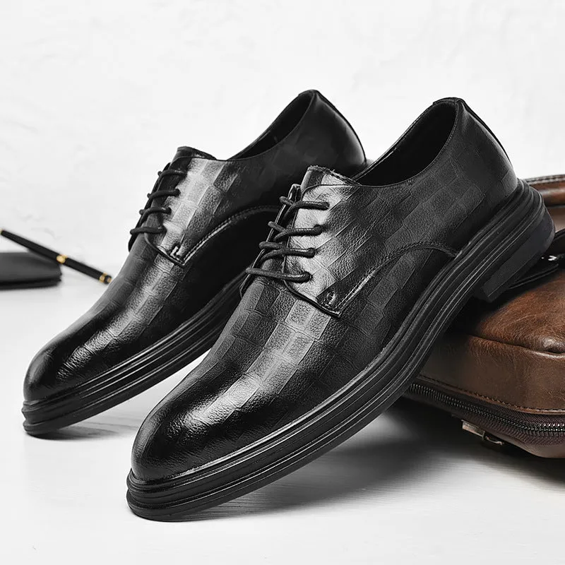 New Men's Leather Casual Business Leather Shoes