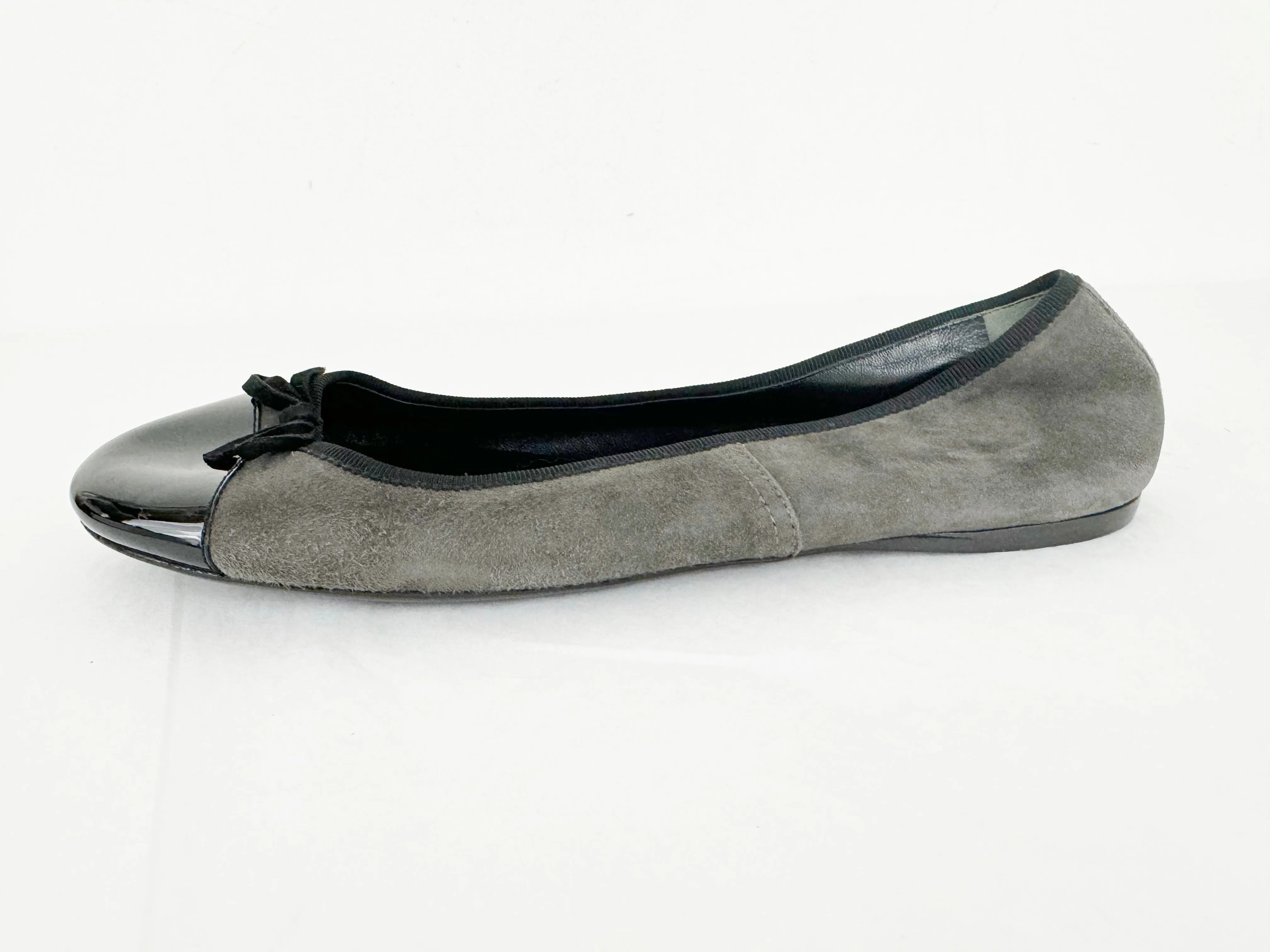 NEW Prada Cap-Toe Ballet Flats Size 11