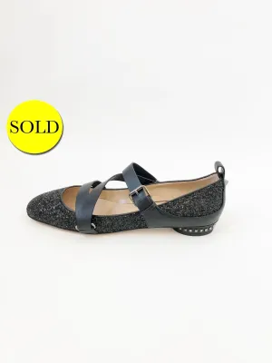 NEW Valentino Embellished Flats Size 41 It (11 Us)