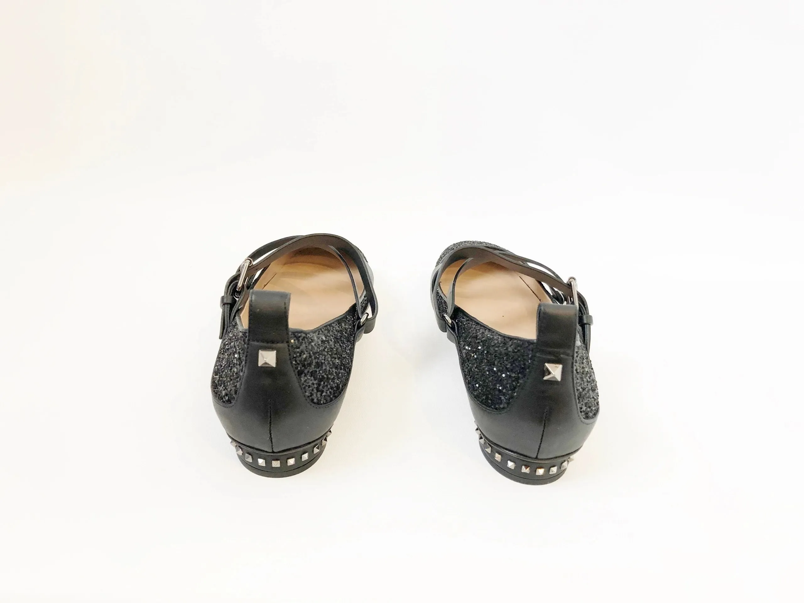 NEW Valentino Embellished Flats Size 41 It (11 Us)