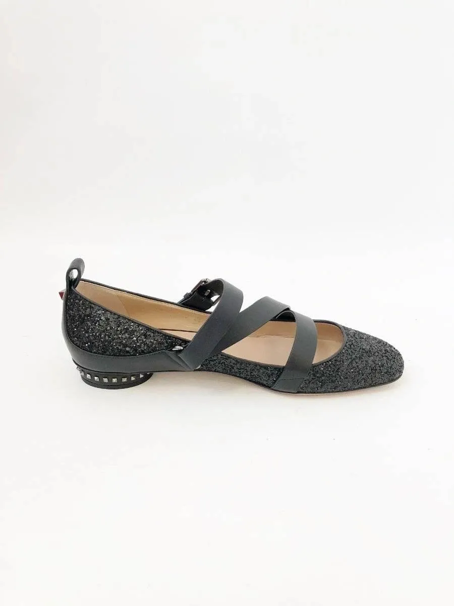 NEW Valentino Embellished Flats Size 41 It (11 Us)