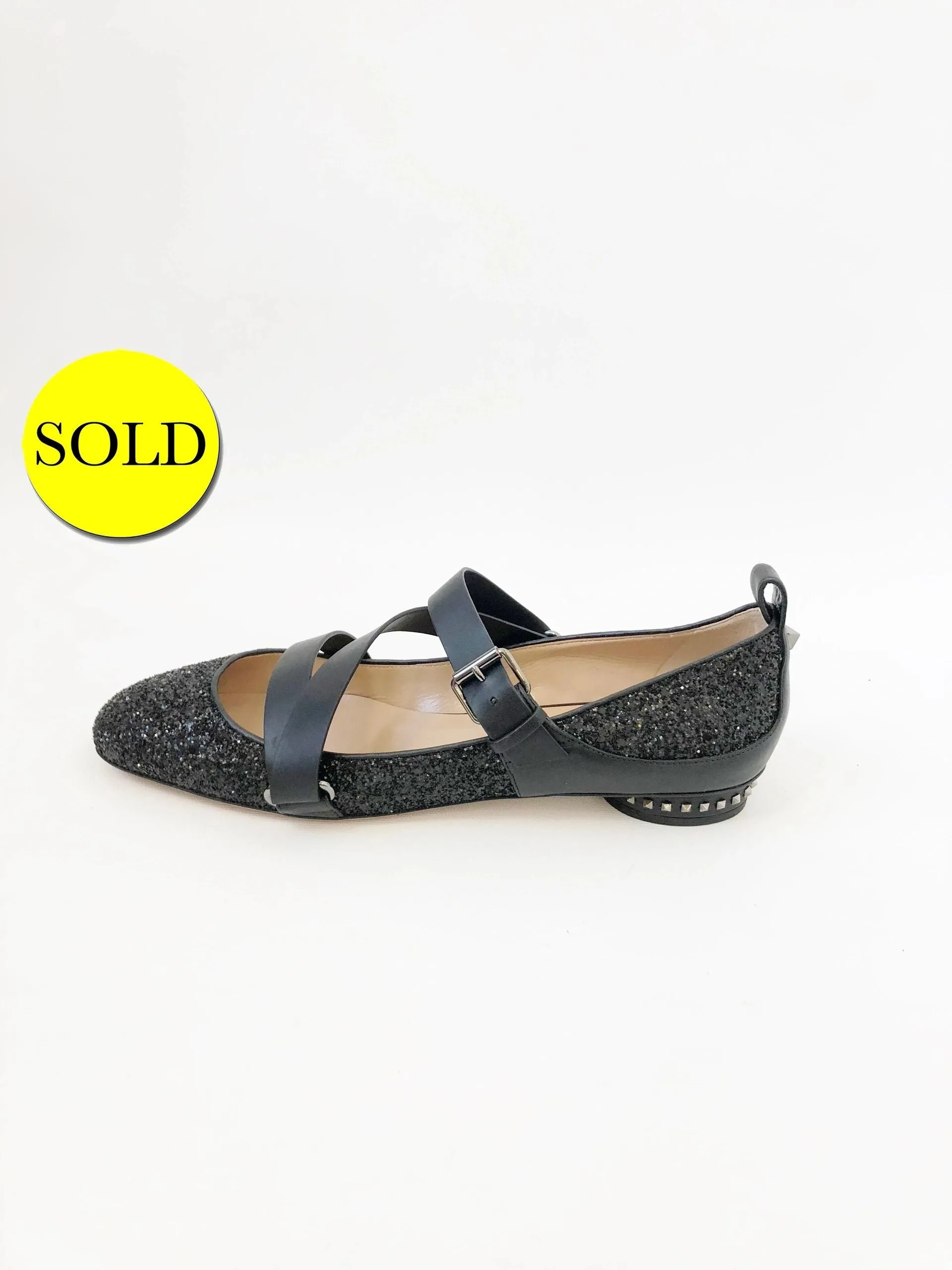 NEW Valentino Embellished Flats Size 41 It (11 Us)
